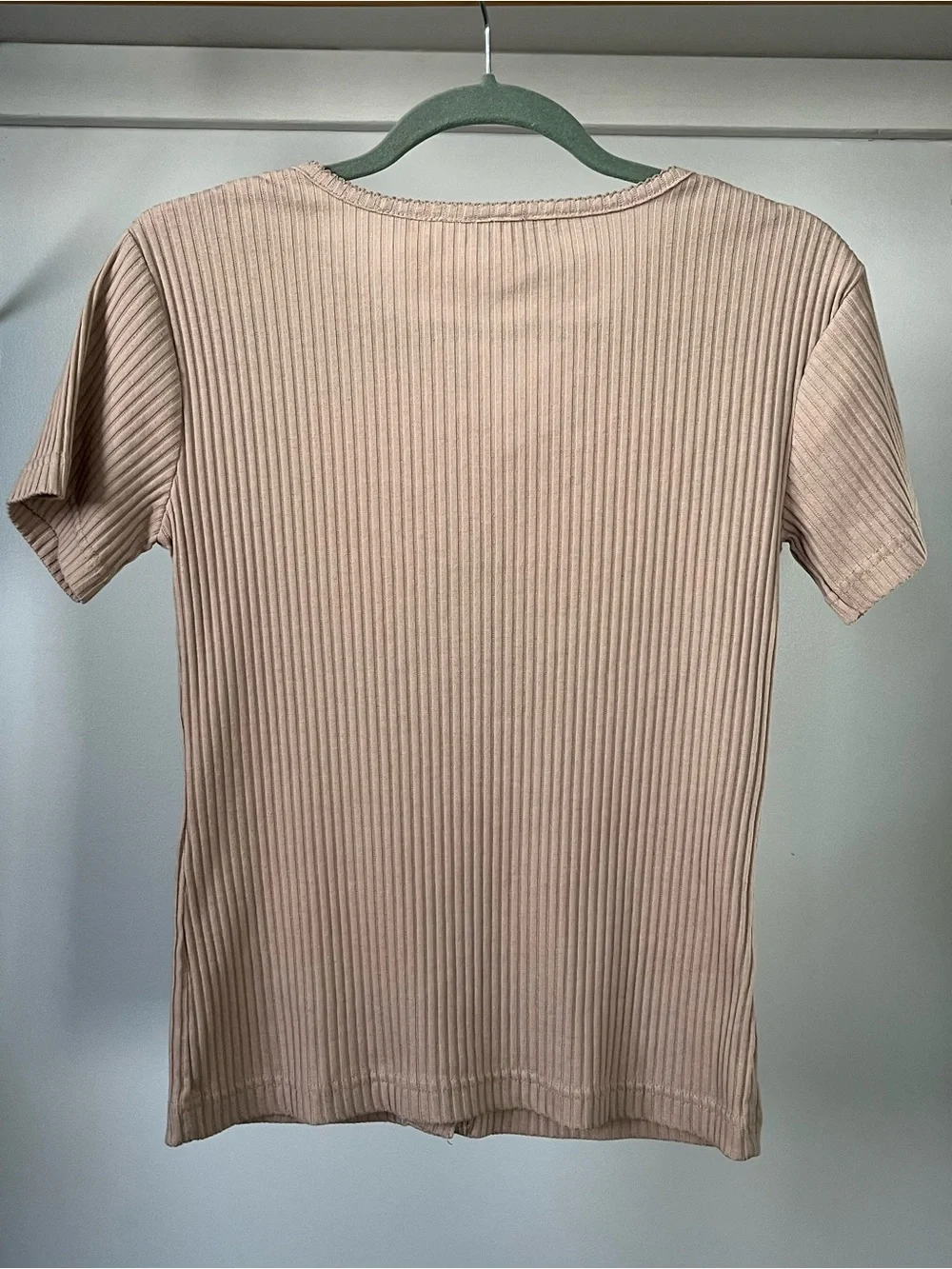 Vintage Huntington Ridge Ribbed Button-Front Tee Size S - Picture 8 of 10
